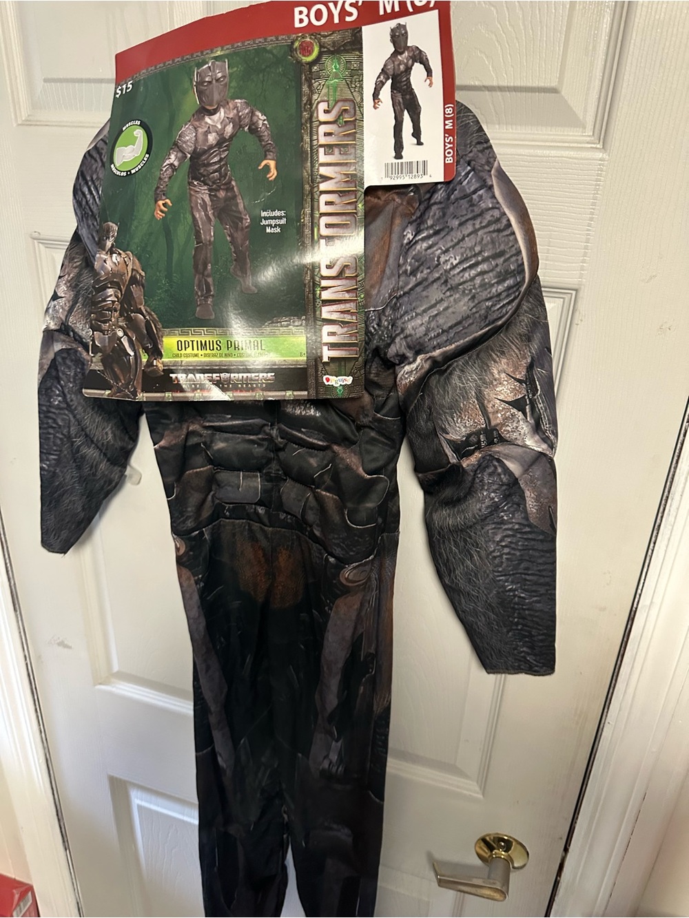 Kids' Black Muscle Costume - Optimus Prime Inspired